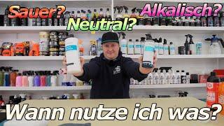 Sauer? Neutral? Alkalisch? Wann nutze ich was? PH-Wert Guide Vorreiniger und Shampoos! Einleitung