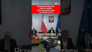 Przewodniczący nie wytrzymał. Woś szybko go zgasił