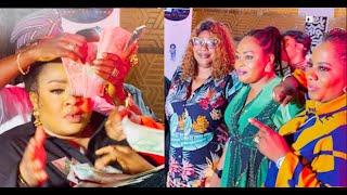 Foluke Daramola's Husband, Sola Kosoko, Ayo Adesanya, And Doyin Kukoyi Surprise Her On Her Birthday