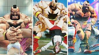 Zangief Throws in Street Fighter 2, 3, 4, 5, 6 and x Tekken