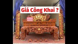 Công Khai giá bàn thờ gia tiên đẹp ( bàn thờ gỗ đẹp ) MỚI NHẤT ? | Đồ Gỗ Thành Quyên