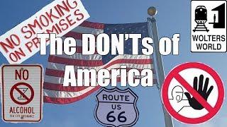 Visit America - The DON'Ts of Visiting The USA