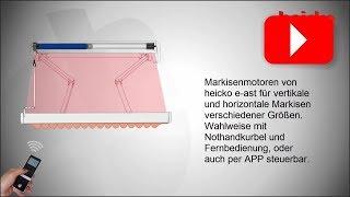 heicko Markisenmotoren für elektrische Kassettenmarkisen mit/ohne Nothandkurbel