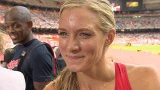 WCH 2015 Beijing - Emma Coburn USA 3000m Steeplechase Heat 3