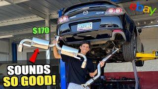 Cheapest eBay Exhaust vs. $2200 Mazda RX8 R3! (Crazy New Sound)