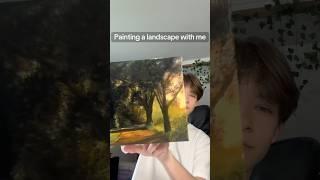 Painting a landscape with me #oilpainting #art