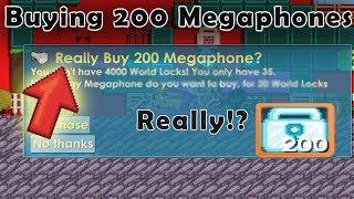 Growtopia - Buying 200 Megaphones