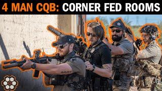 4-Man CQB: Dealing with Corner-Fed Rooms