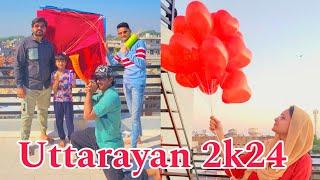 🪁🪁Uttarayan Celebration of 2k24 🪁🪁 | Hilarious Helium Balloon Challenge | Shifa Yamani