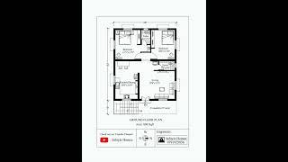 2 Bedroom House Design / low budget building plan / two bedroom villa plan / instyle homes