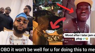 Davido sent bouncer to send DJ away as he tried to see Davido at biesloaded wedding