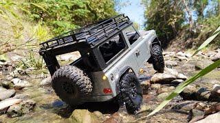 Waterproof? RC Car Defender MN99S | Playing Water  And Rock  Somomorodukuh River | Extreme Track