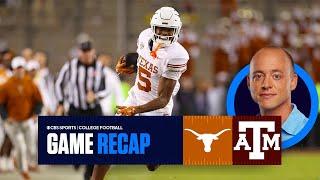 Josh Pate reacts to No. 3 Texas win over No. 20 Texas A&M | On-Field Recap