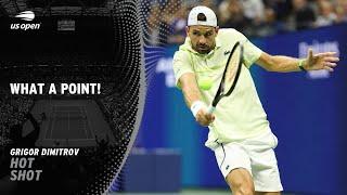 Grigor Dimitrov Wins Amazing Point! | 2024 US Open Quarterfinal