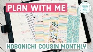 July 2022 Monthly Plan with Me || Hobonichi Cousin || Tropical Paradise || Mandy Lynn Plans