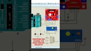 how to make Rf remote control door open and close using arduino in proteus