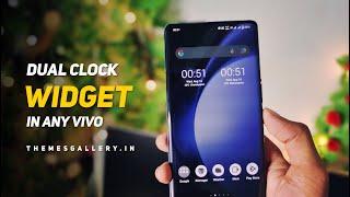 Dual Clock widget in any vivo