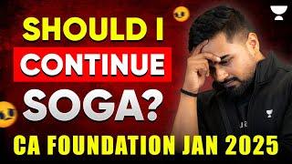 Should I continue SOGA? Business Laws | CA Foundation Jan 2025 | AIR 42 CA CS Shantam Gupta