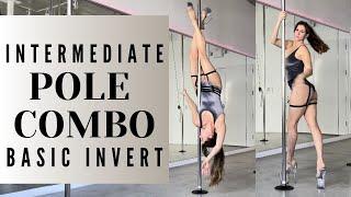 Intermediate Pole Dance Move || Basic Invert Pole Trick || Pole Dance Combo