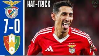 Benfica vs Estrela 7-0 - All Goals &Highlights- Di Maria Hattrick !