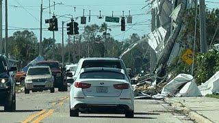 Driving Around Bradenton Florida In Hurricane Milton Aftermath 4K