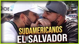 SUDAMERICANOS PROBANDO COMIDA CALLEJERA SALVADOREÑA CON CARTY Y LARIN  EN EL SALVADOR