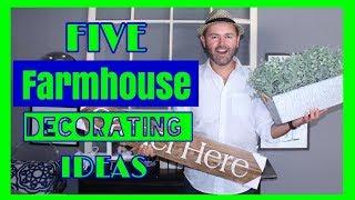 FARMHOUSE DECORATING IDEAS  On A Budget  / HOME INTERIOR DESIGN HACKS ( 2018 )