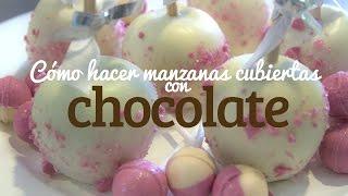 Manzanas de chocolate