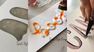 Amazing Art Video - Calligraphy Compilation - Halloween Edition - Sarah Style