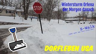 Dorfleben USA -    Wintersturm #Orlena, der Morgen danach im Hudson Valley, New York