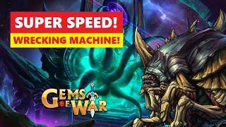 Gems Of War Raid Boss & Underspire! SUPER Fast Best Teams!