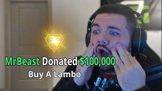 Donating $100,000 To A Random Fortnite Streamer