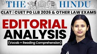 28 May - The Hindu Newspaper | CLAT 2026 | The Editorial Analysis Vocab & Reading Comprehension