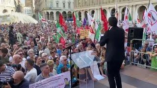 Fratoianni alla manifestazione di Genova: Toti dimettiti