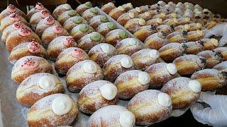 Melts in your mouth! Top quality ingredients. Original Italian style cream donut /korean street food