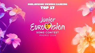 Junior Eurovision 2024: Top 17 (ShelaVision's Viewers Ranking)