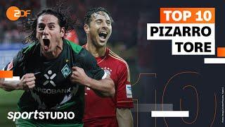 Top 10 Bundesliga-Tore von Claudio Pizarro | sportstudio