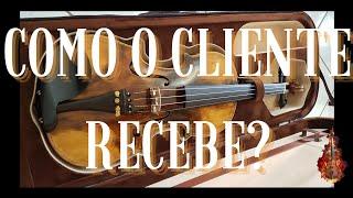 3.000 inscritos. Violino Gimenez Luthieria. Como o cliente recebe?