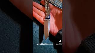 Boom! Alien Knives Raza Folding Knife - USA Custom Handmade out of 6Al4V Titanium