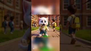 KittenVomits Voilently Cause Of Burger #shorts #cat #youtubeshorts