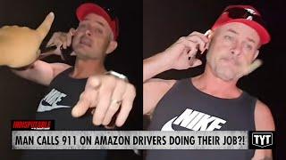 WATCH: Bigot ASSAULTS Amazon Driver While Calling 911