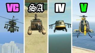 How to get all ATTACK HELICOPTERS in GTA Games (All Locations)