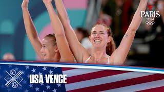 Sara Hughes y Kelly Cheng de USA vencen a Italia en Voleibol de playa | Juegos Olímpicos París 2024