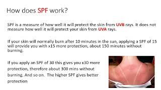 Lesson 5 Sunscreen UVA UVB GCSE Technical Award in Hair and Beauty Studies Unit 202