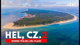 HEL z drona 4K, początek Polski, Latarnia morska | panorama Helu z lotu ptaka, cz. 2