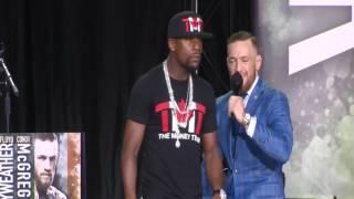 Conor McGregor vs Floyd Mayweather jr 2nd Press Conference All Insults UNCENSORED