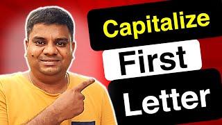 How To Capitalize First Letter In Word (Microsoft)