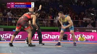 1/4 FS - 97 kg: C. AFTOFORIDIS (GRE) v. I. PRYMACHENKO (UKR)