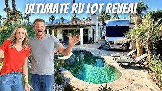 Inside our DREAM RV Lot! Full access TOUR | Luxury RV living