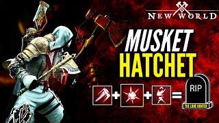 MUSKET & HATCHET - Build + How to + Gameplay - New World Aeternum PVP